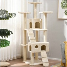 Feyza Design Renkli Kedi Tırmalama Evi, Rahat ve Eğlenceli Kedi Oyun Alanı
