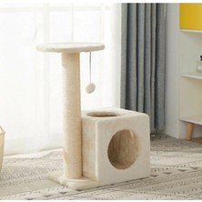 Feyza Design Renkli ve Eğlenceli Dekoratif Kedi Oyun Evi ile Tırmalama Tahtası