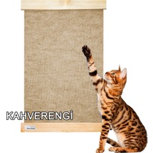 Feyza Design Doğal Ahşap Kedi Tırmalama Paneli – 55X40CM, 2 Renk