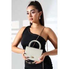 Moda Lime Kadın Mint Yeşili Mini Kutu El Çanta Yandan Çapraz Askılı ve Kulplu Modern Şık Kadın Çantaları