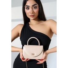 Moda Lime Kadın Mini Vizon Gold Zincir Askılı Şık El ve Omuz Çantası