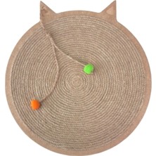 Feyza Design Şık Yuvarlak Duvara Monte Edilebilir Kedi Tırmalama Tahtası