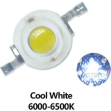 Powerr Led Aydınlatma 1 Watt 350MA Beyaz Işık Power LED Pcb 10 Adet
