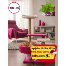 Feyza Design Çok Katlı Kedi Oyun ve Tırmalama Ağacı, 103 Cm, Şık ve Rahat Tasarım