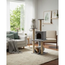 Feyza Design Renkli Kedi Oyun ve Tırmalama Evi, Eğlenceli ve Rahat Tasarım