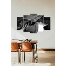 Mbb E-Ticaret Guitar 5 Parçalı Mdf Tablo