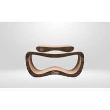 Feyza Design Oluklu Mukavva Kedi Tırmalama Kanepesi Duo L&s, Eğlenceli ve Dayanıklı