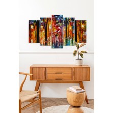 Mbb E-Ticaret Sonbahar Yağmur 5 Parçalı Mdf Tablo