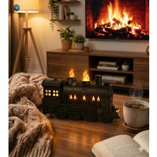 teknokutum Tren Şeklinde Duman Efektli Hava Nemlendirici ve Difüzörü