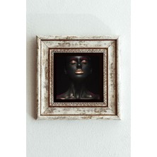 Mbb E-Ticaret Afrikalı Kadın Çerçeveli Taş Tablo , Çerçeveli Taş Duvar DEKORU-ENKCRCVTBL-00182