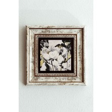Mbb E-Ticaret Çiçek Çerçeveli Taş Tablo , Çerçeveli Taş Duvar DEKORU-ENKCRCVTBL-00155
