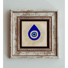 Mbb E-Ticaret Nazar Boncuğu Çerçeveli Taş Tablo , Çerçeveli Taş Duvar Dekoru