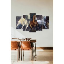 Mbb E-Ticaret Atlar 5 Parçalı Mdf Tablo