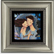 Mbb E-Ticaret Sevgililer Çerçeveli Taş Tablo