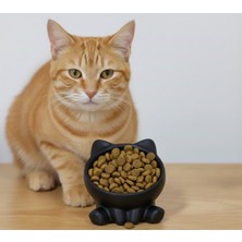 Cenikli Kedi Figürlü Mama Kabı