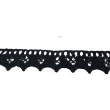 Egecen Kopanaki Dantel En 1,5 cm Siyah 1 Metre