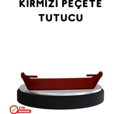 Mbb E-Ticaret Kırmızı Peçete Tutucu Dayanıklı Duvar Tipi Kağıt Havlu Askısı