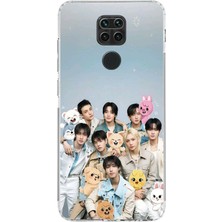 TechTree Redmi Note 9 Uyumlu Tray Kids K-Pop Grubu ve Skzoo Temalı Baskılı Silikon Kılıf
