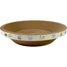 Feyza Design Yavru Kedi Için Rahat Yuvarlak Tırmalama Yatağı 35X8 cm