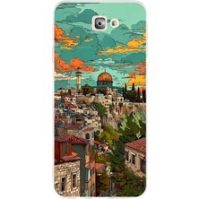 TechTree Samsung Galaxy J7 Prime Uyumlu Özgür Filistin ve Kubbetüs Sahra Baskılı Silikon Kılıf