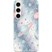 TechTree Samsung Galaxy S23 Uyumlu Soft Renkli Gezegenler Baskılı Silikon Kılıf