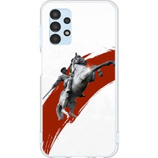 TechTree Samsung Galaxy A13 Uyumlu Şaha Kalkmış At Detaylı Atatürk  Baskılı Silikon Kılıf