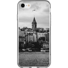TechTree iPhone 6 - 6s Uyumlu Galata Kulesi ve Deniz Manzaralı Baskılı Silikon Kılıf