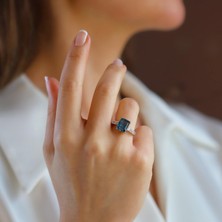 Necati Gün Creatif Tanzanit Taşlı Red Collection Gümüş Yüzük