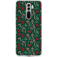 TechTree Redmi Note 8 Pro Uyumlu Yılbaşı Çam Ağacı ve Baston Şeker Baskılı Silikon Kılıf