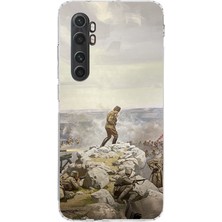 TechTree Mi Note 10 Lite Uyumlu Cephede Komutan Bağımsızlık Atatürk Baskılı Silikon Kılıf