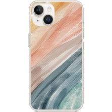 TechTree iPhone 13-14 Uyumlu Modern Renk Paleti Baskılı Silikon Kılıf