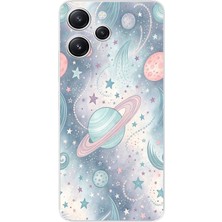 TechTree Redmi 12 Uyumlu Soft Renkli Gezegenler Baskılı Silikon Kılıf