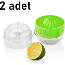 Mons 2 Adet Qlux Ideas Limon Sıkacağı Bpa Içermez Kapaklı Limon Sıkacağı L-00239 (2 Renk Gönderilir)