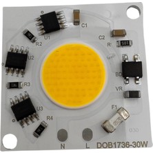 Powerr Led Aydınlatma 220 Volt 30 Watt 6500K Beyaz Işık Ray Spot Cob Ledi 1 Adet