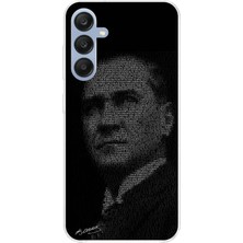 TechTree Samsung Galaxy A25 Uyumlu Gençliğe Hitabe Yazılı Atatürk Silüeti Baskılı Silikon Kılıf