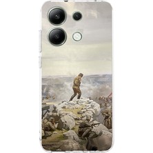 TechTree Redmi Note 13 4g Uyumlu Cephede Komutan Bağımsızlık Atatürk Baskılı Silikon Kılıf