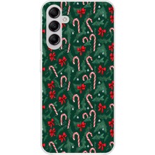 TechTree Samsung Galaxy A14 Uyumlu Yılbaşı Çam Ağacı ve Baston Şeker Baskılı Silikon Kılıf