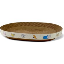 Feyza Design Yavru Kedi Tırmalama Elips Yatağı, Rahat ve Şık Tasarım