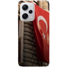 TechTree Redmi Note 12 Pro Plus Uyumlu Dev Türk Bayrağı Baskılı Silikon Kılıf