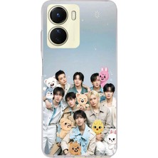 TechTree Vivo Y16 Uyumlu Tray Kids K-Pop Grubu ve Skzoo Temalı Baskılı Silikon Kılıf