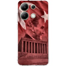 TechTree Redmi Note 13 4g Uyumlu Atatürk Portresi ve Anıtkabir Baskılı Silikon Kılıf