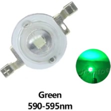 Powerr Led Aydınlatma 1 Watt 350MA Yeşil Power LED Pcb 10 Adet