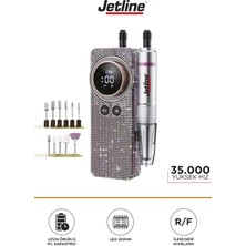 Kristal Taşlı Seri Profesyonel Tırnak Törpü ve Pedikür Makinesi 10 Başlık