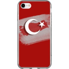 TechTree iPhone 6 - 6s Uyumlu Türkiye Harita Detaylı Türk Bayrağı Baskılı Silikon Kılıf