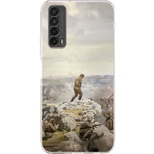 TechTree Huawei P Smart 2021 Uyumlu Cephede Komutan Bağımsızlık Atatürk Baskılı Silikon Kılıf