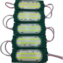 Powerr Led Aydınlatma 12 Volt Cob Ledli Animasyonlu Yeşil Çakar Modül 5 Adet