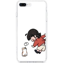 TechTree iPhone 7 Plus-8 Plus Uyumlu Zorla Çekiştirilen Sevgili - Çift Kombini Baskılı Silikon Kılıf