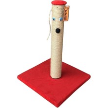 Feyza Design Kedi Tırmalama Tahtası, 42 Cm, Kırmızı - Eğlenceli ve Dayanıklı Tasarım