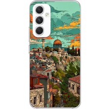 TechTree Samsung Galaxy A54 Uyumlu Özgür Filistin ve Kubbetüs Sahra Baskılı Silikon Kılıf