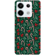 TechTree Redmi Note 13 Pro 5g Uyumlu Yılbaşı Çam Ağacı ve Baston Şeker Baskılı Silikon Kılıf